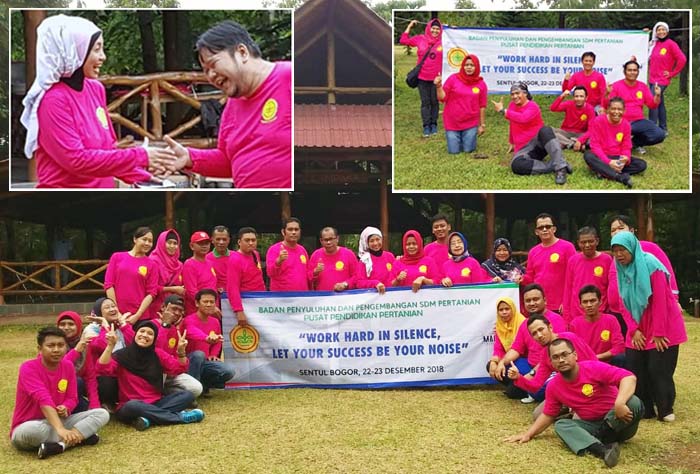 Outbound Pusdiktan, Olah Tubuh dan Jiwa Tingkatkan Semangat Kerja